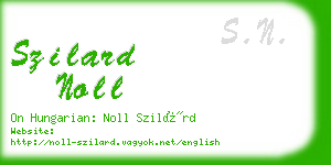 szilard noll business card